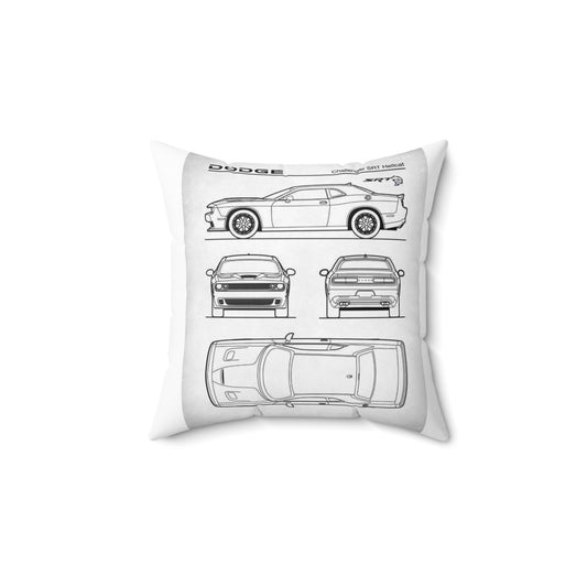 Dodge Challenger SRT Hellcat Square Pillow